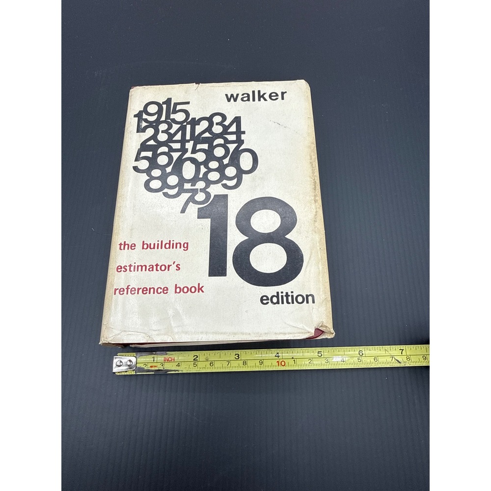 Walker Building Estimators Reference Book 18th Edition 1973 Construction Guide - Picture 2 of 9